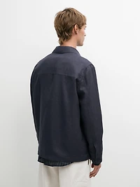 Lightweight linen jacket with pockets