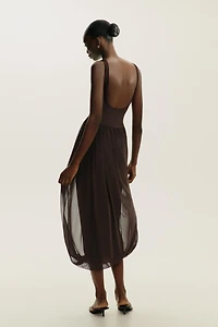 COMBINATION TULLE DRESS