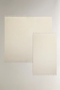 COTTON BEACH TOWEL WITH FRINGE