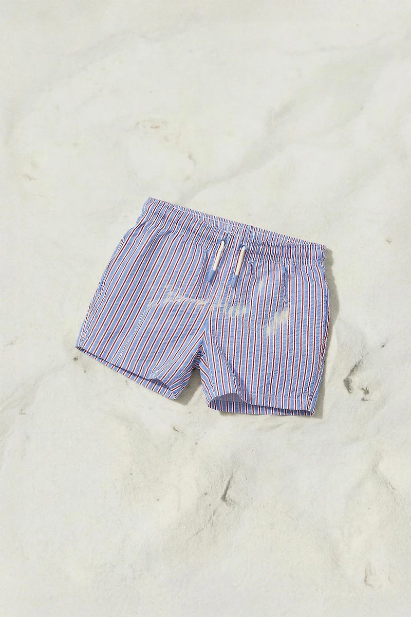 1-6 YEARS / STRIPED SWIM SHORTS