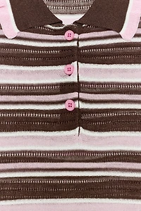 STRIPED KNIT POLO