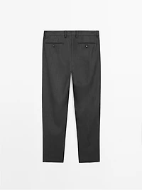 100% wool suit trousers