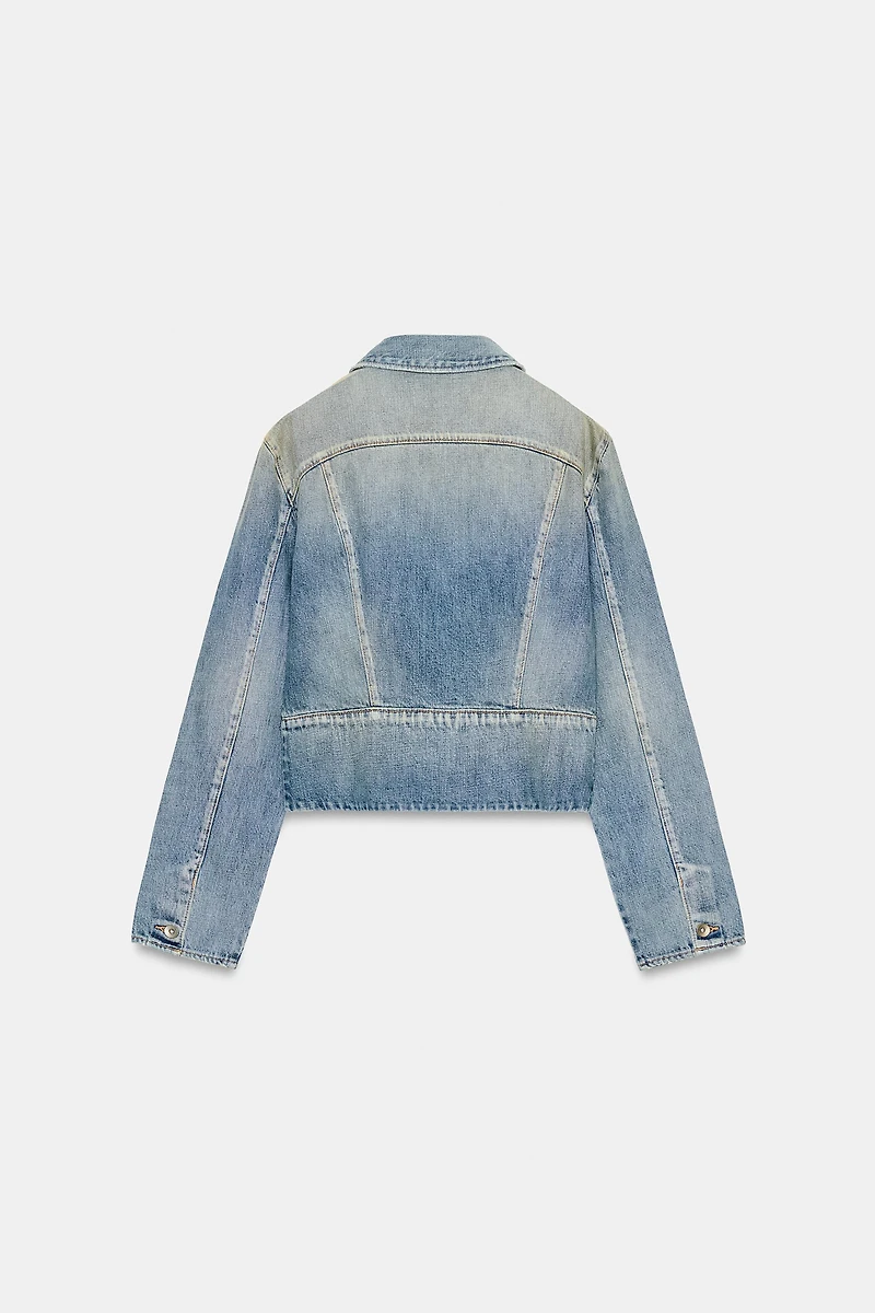 VESTE EN JEAN TRF ZIPPÉE