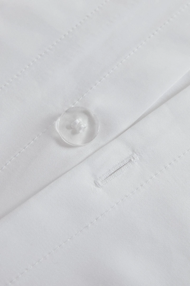 SATEEN COTTON DUVET COVER WITH PLEATED EDGE (1000 THREAD COUNT)