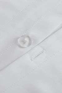 SATEEN COTTON DUVET COVER WITH PLEATED EDGE (1000 THREAD COUNT)