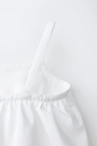 TAFFETA CROPPED TOP