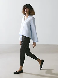 100% linen long sleeve shirt