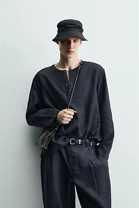 100% HEMP HENLEY SHIRT