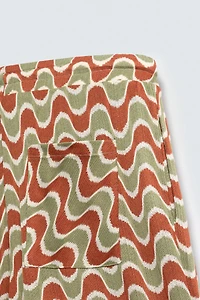 GEOMETRIC JACQUARD SHORTS