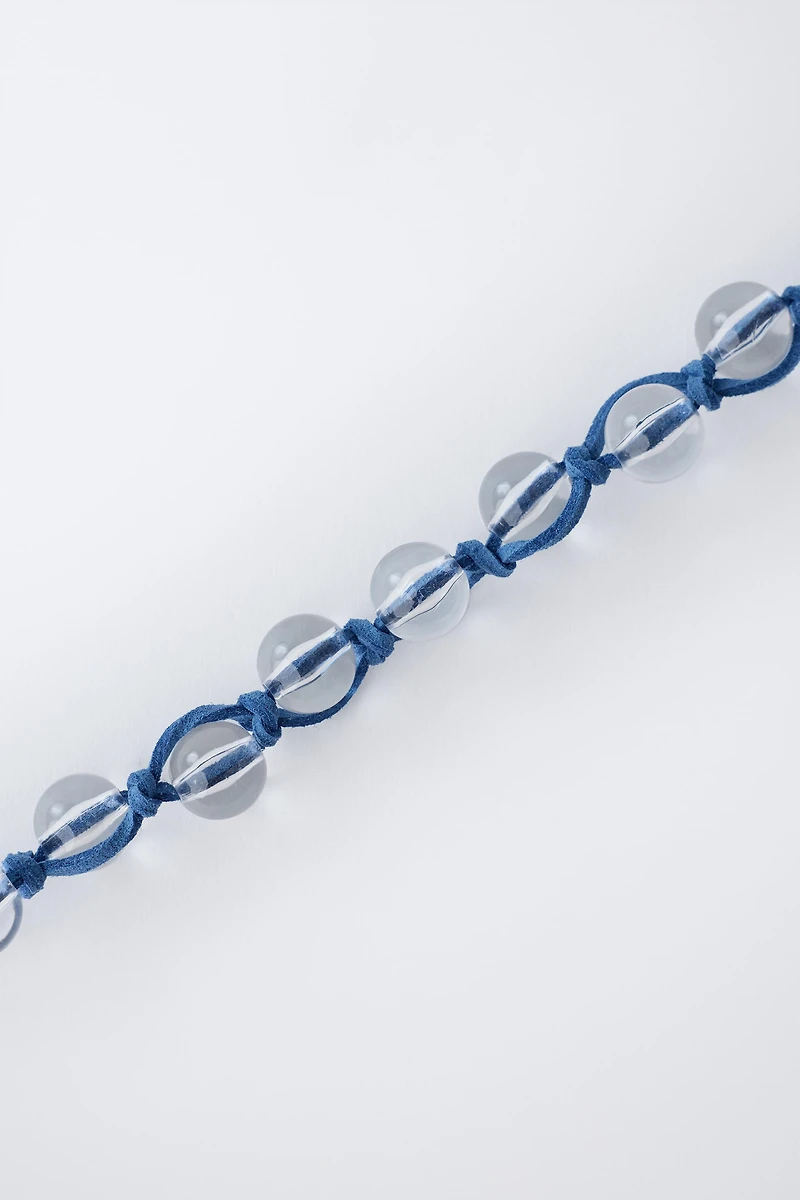 BEADED CORD NECKLACE