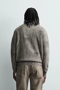 BRUSHED PRINT JUMPER