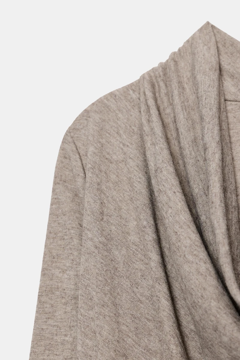 DRAPED LYOCELL T-SHIRT