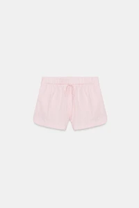 STRIPED POPLIN SHORTS