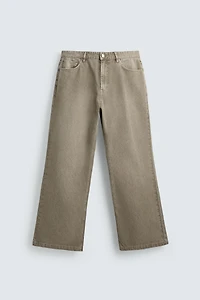 PANTALON FLARE FIT STRUCTURÉ EN COTON