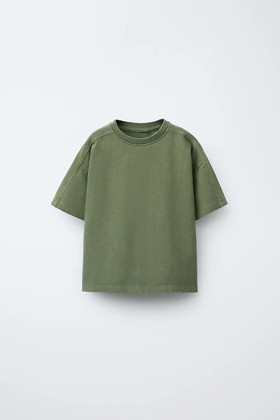 GARMENT DYE CUT-OUT T-SHIRT