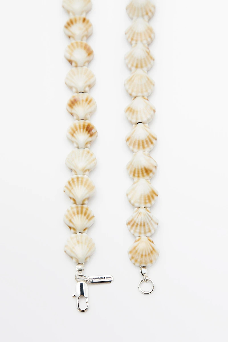 Ceramic seashell necklace