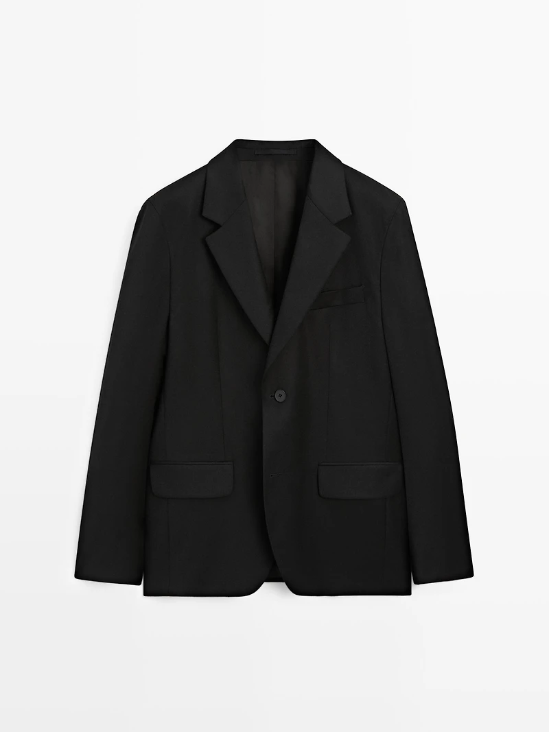 Flannel suit blazer - LIMITED