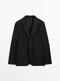 Flannel suit blazer - LIMITED