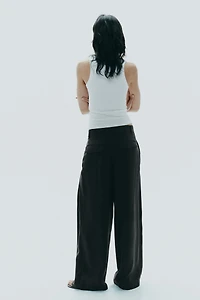 DOUBLE PLEAT FLAP PANTS