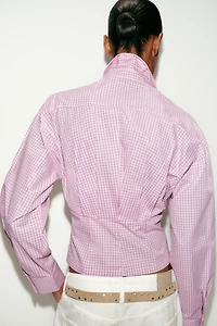 PLAID SHIRT WITH BACK DARTS