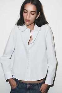PEARL POPLIN SHIRT