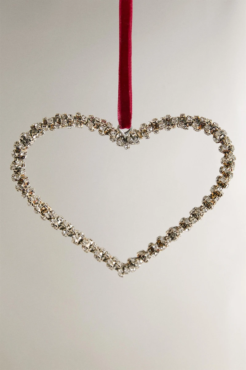 DÉCORATION SAPIN CŒUR DE NOËL À STRUCTURE