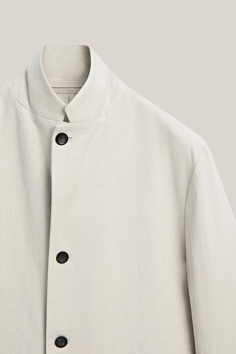 100% linen suit blazer with pocket details - LIMITED EDITION