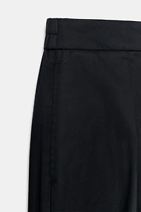 POPLIN BARREL PANTS