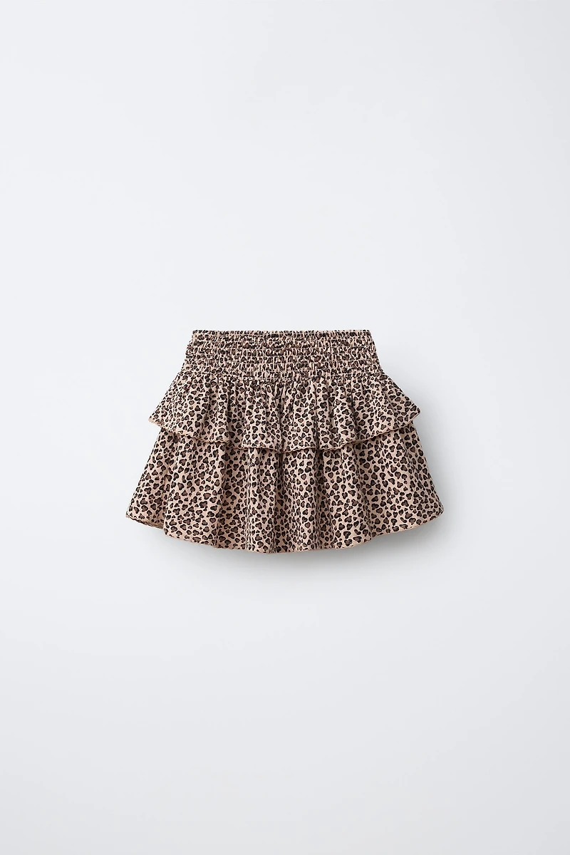 JUPE À ÉLASTIQUES ANIMAL PRINT
