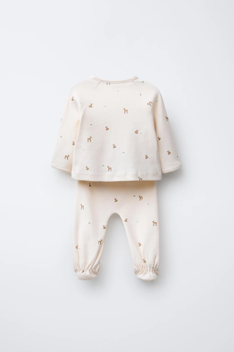 FAWN T-SHIRT AND LEGGINGS SET