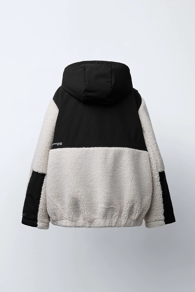 FLEECE AND NYLON JACKET