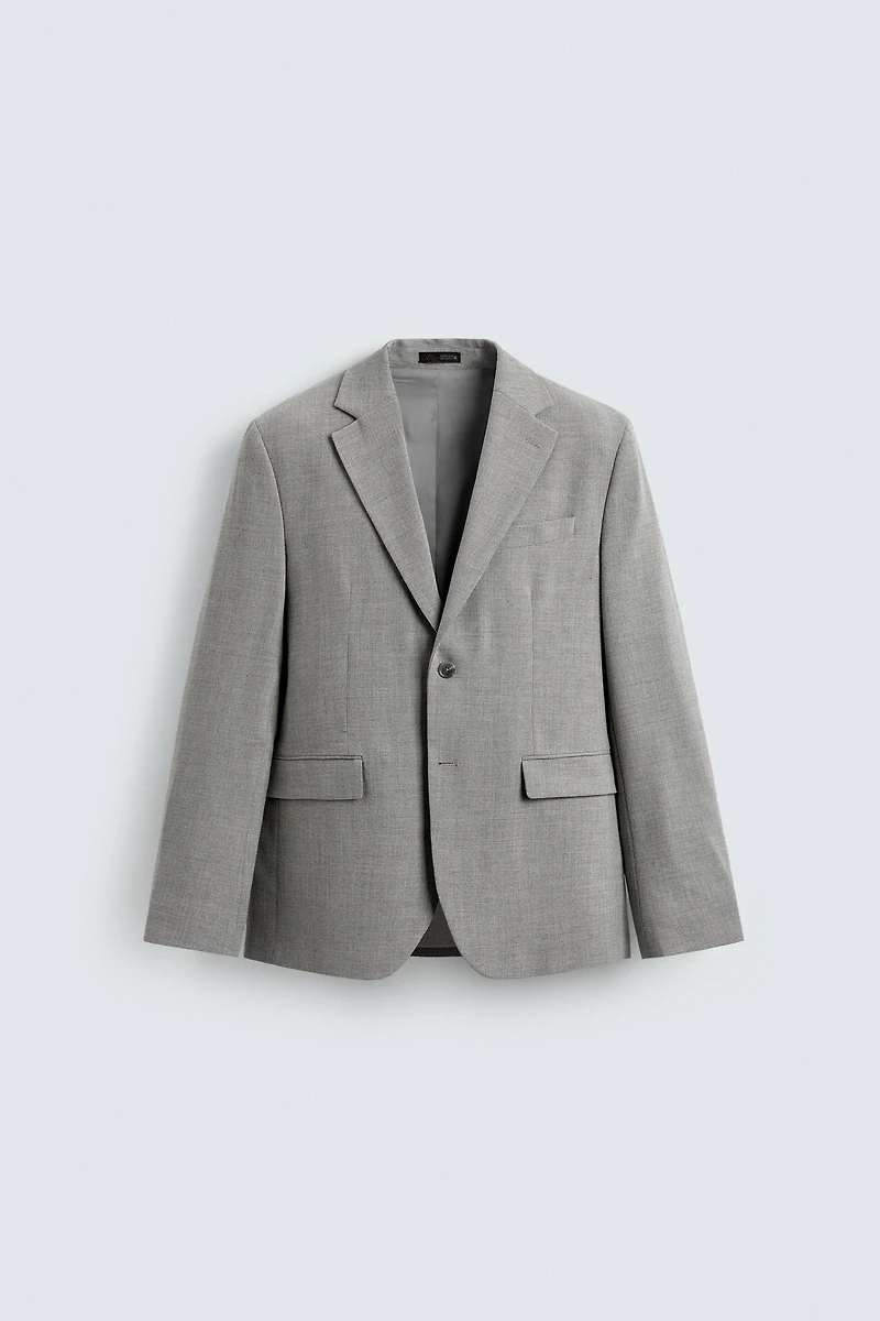 TEXTURED SUIT BLAZER