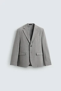 TEXTURED SUIT BLAZER