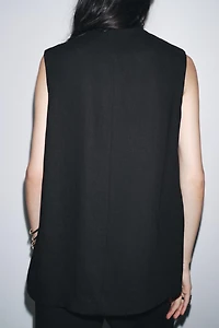 GILET MÉLANGE LIN ZW COLLECTION