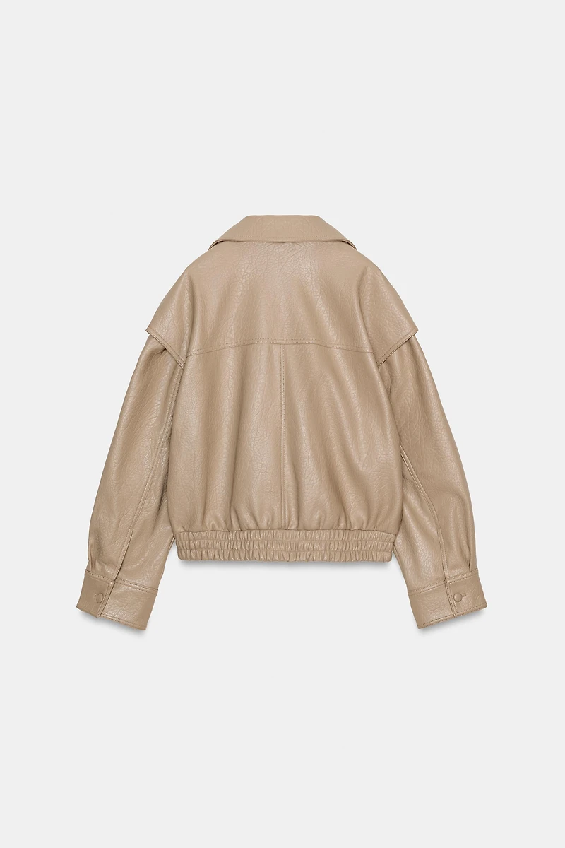 BOMBER EN MATIÈRE SYNTHÉTIQUE