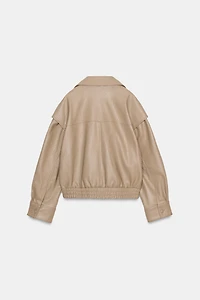 BOMBER EN MATIÈRE SYNTHÉTIQUE
