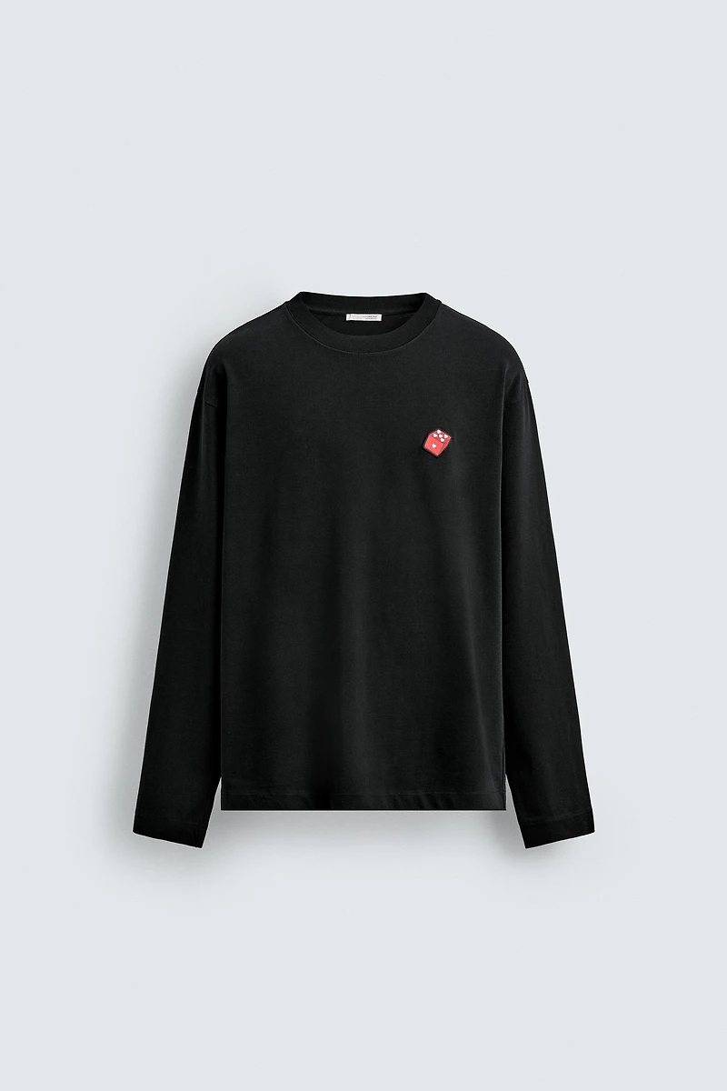 T-SHIRT À PIÈCE DÉS ET CŒURS