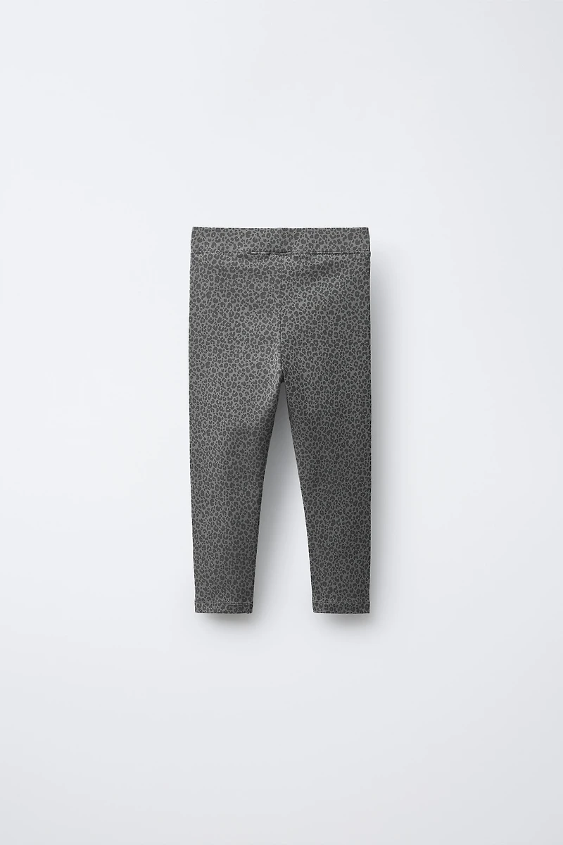 TWO-PACK PLAIN AND PRINTED LEGGINGS