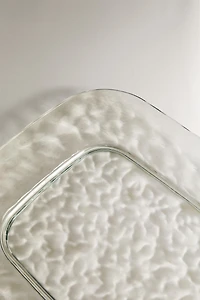 ACRYLIC TRAY WITH TEXTURED EDGE