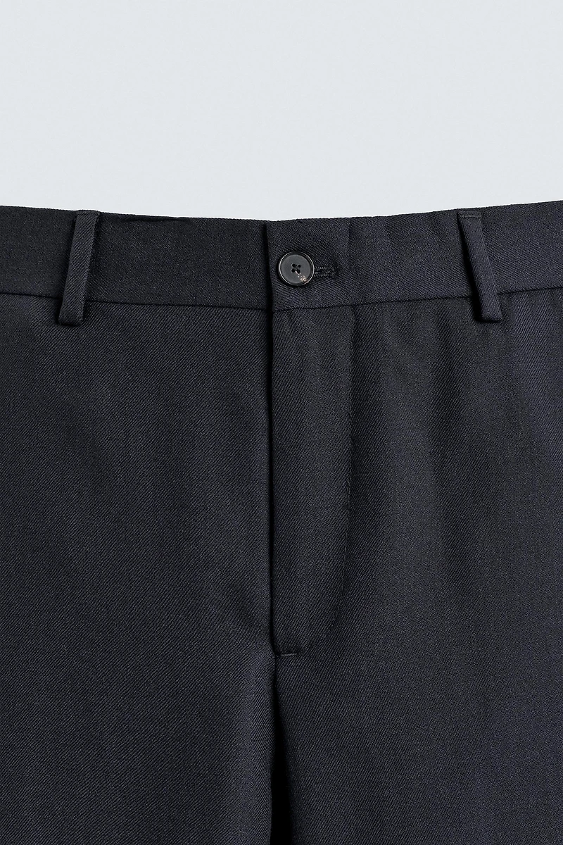 PANTALON STRAIGHT FIT 100% LAINE