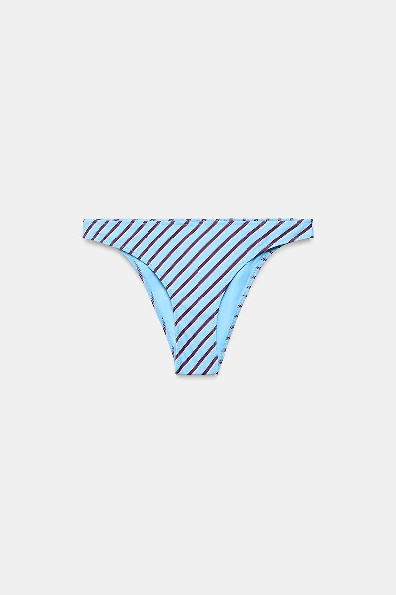 STRIPED PRINT BIKINI BOTTOMS