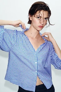 GINGHAM LINEN SHIRT