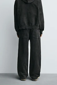 PANTALON DE JOGGING COUPE DÉCONTRACTÉE DÉLAVÉ