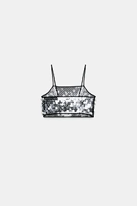 SEQUIN CROP TOP