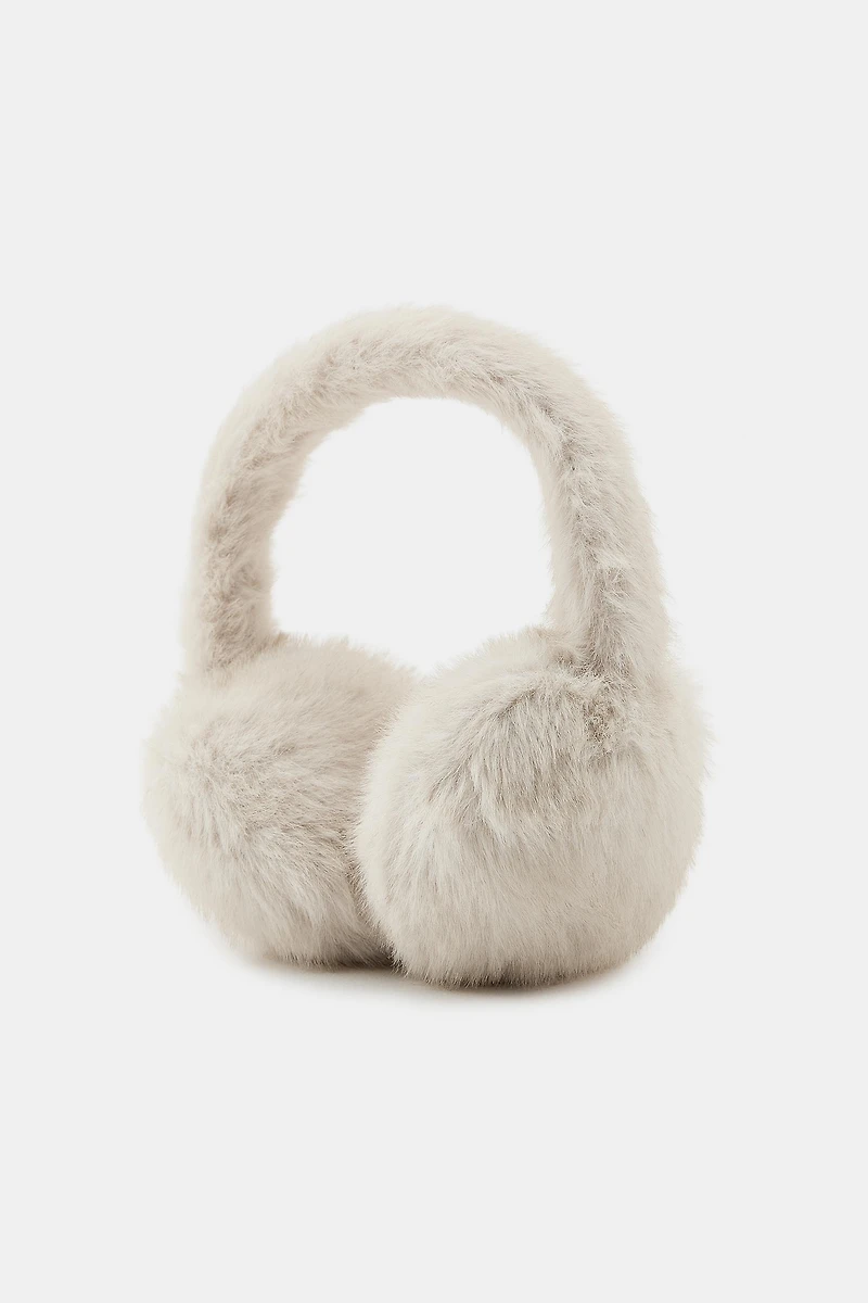 PLAIN FAUX FUR EARMUFFS