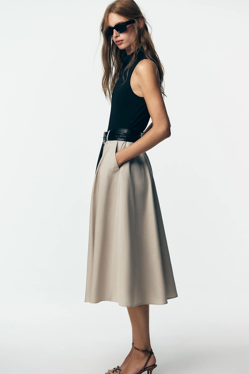 COMBINATION BELTED DRESS