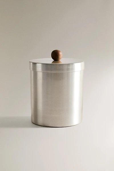 METAL BATHROOM STORAGE JAR