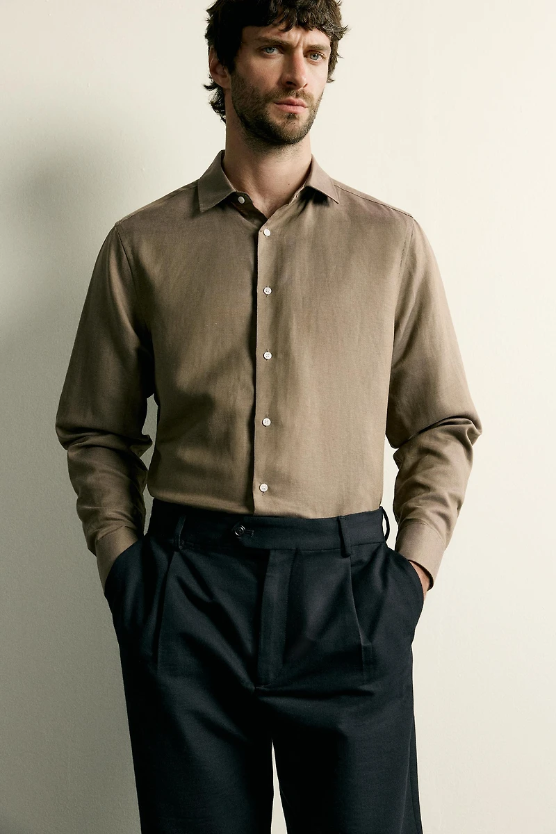 LINEN - LYOCELL REGULAR FIT SHIRT
