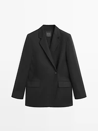 Blazer croisé 100 % lin