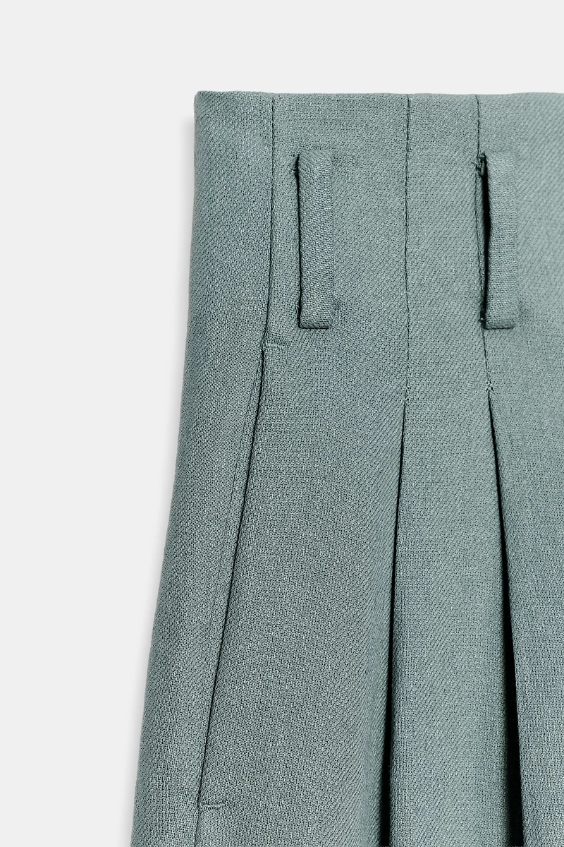 ZW COLLECTION LINEN PLEATED PANTS